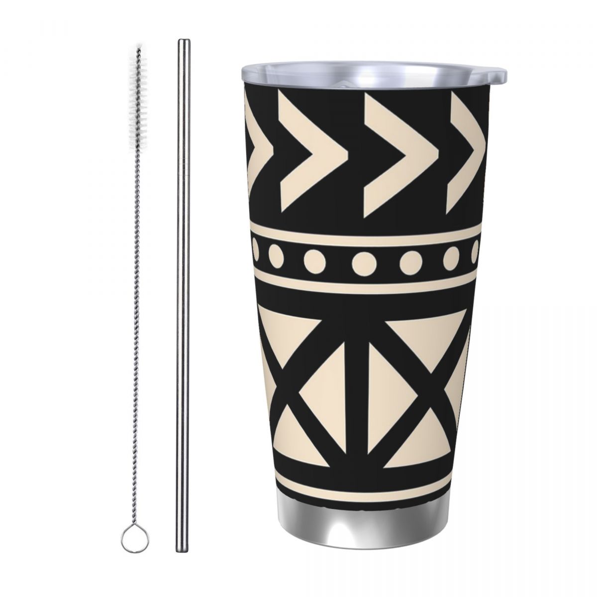 Tumbler 20Oz White - Panno di fango africano Bicchiere in