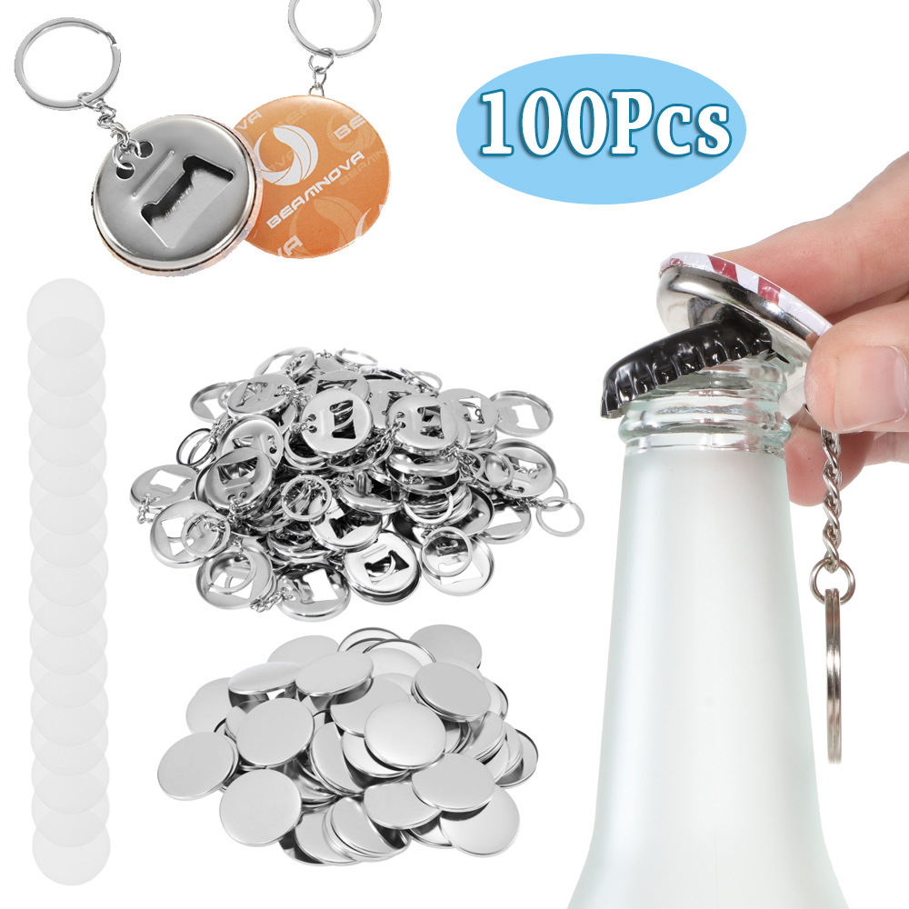 Button Badge Blank - 100 pezzi materiali badge apribottiglie e