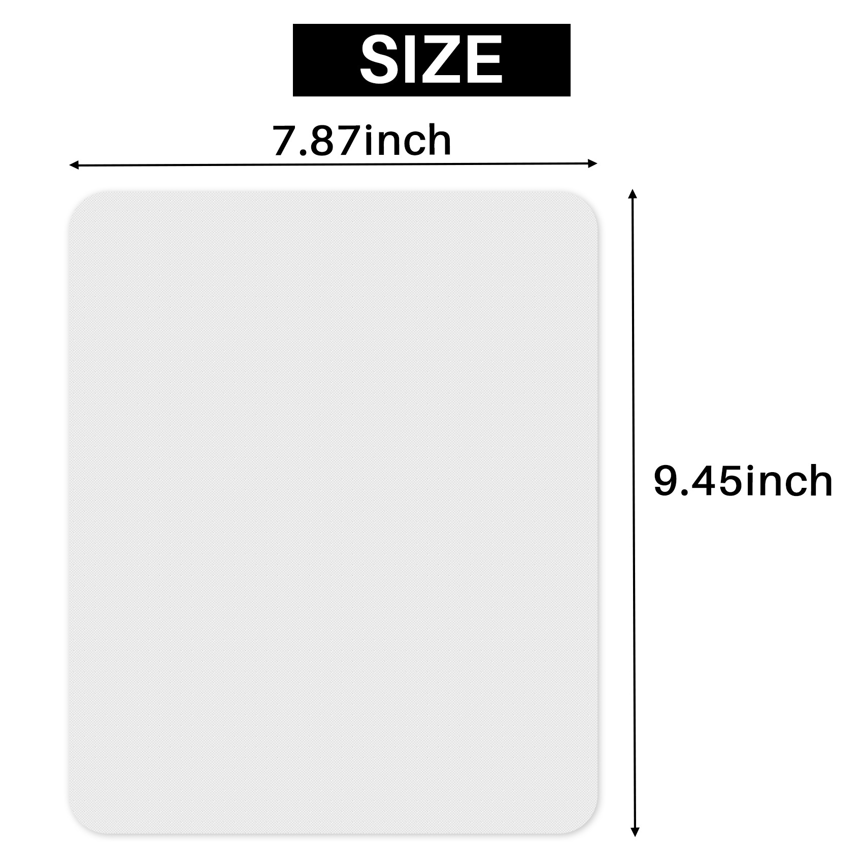 Mouse Pad Blank Sublimation - Set di 10 Tappetini per Mouse
