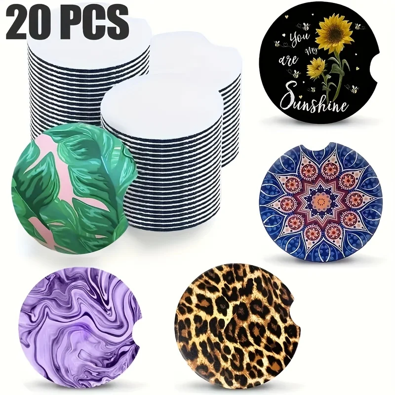 Sottobicchieri per auto vuoti  - Coaster Sublimation Blank recensione e prezzo