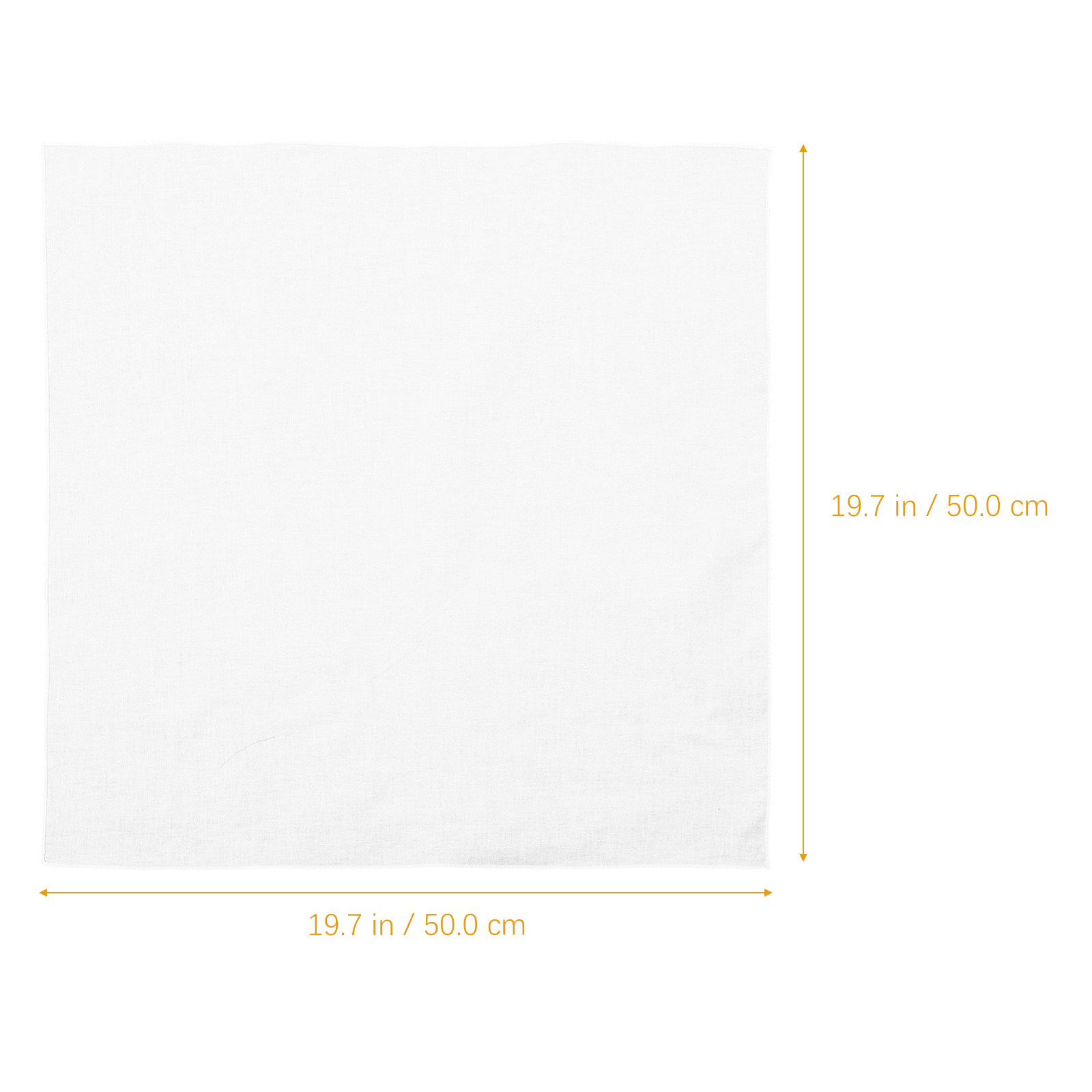 Fazzoletto Quadrato in Cotone  - Bandana Blank White recensione e prezzo