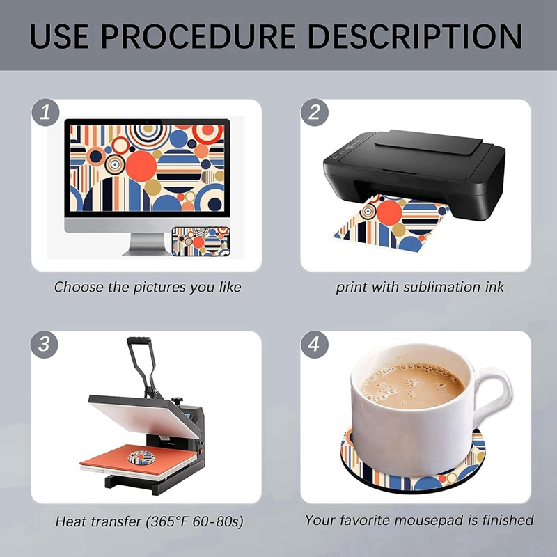 Sottobicchieri Rotondi in Gomm - Coaster Sublimation Blank recensione e prezzo
