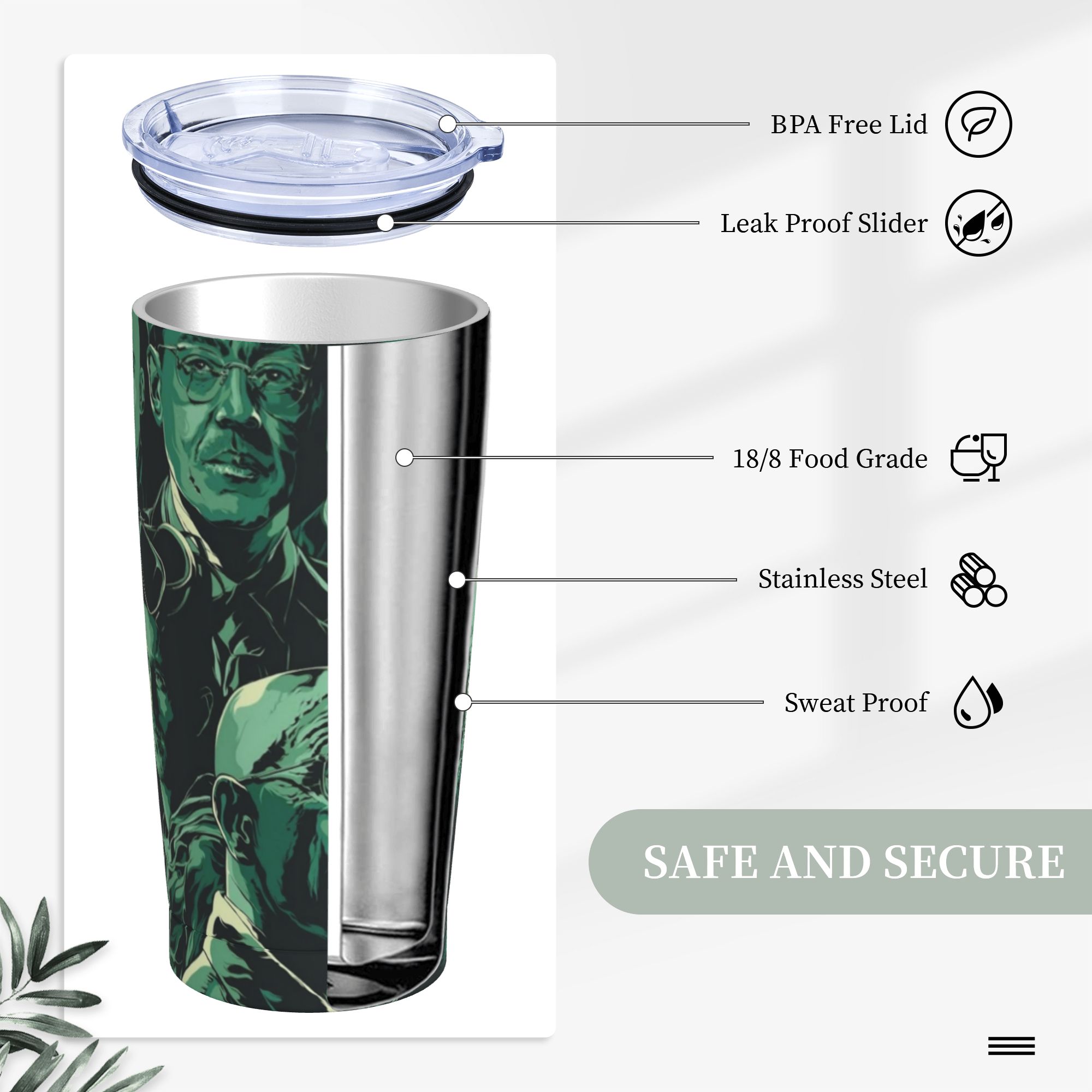 Tumbler Isolato Breaking Bad W - Tumbler 20Oz White recensione e prezzo