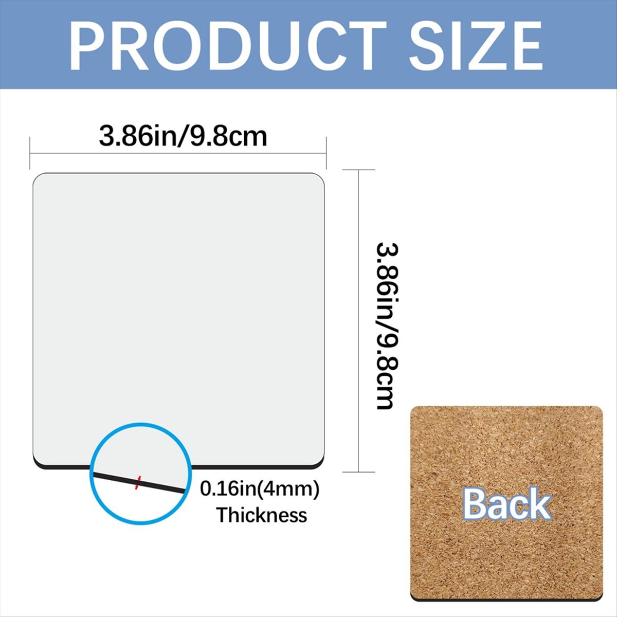 ABYA 30 Pezzi Sottobicchieri Q - Coaster Sublimation Blank recensione e prezzo